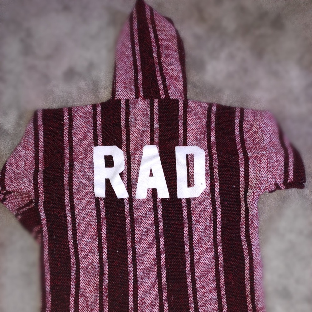 Large Hoodie Red Rasta Style